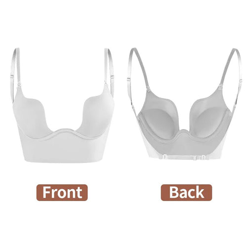 Women's Sexy Deep U Neck Bra